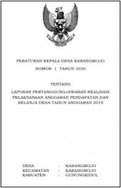 LAPORAN PERTANGGUNGJAWABAN REALISASI APBDES 2019